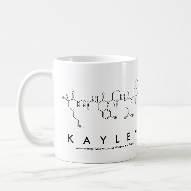Caneca De Café Mug do nome do peptídeo Kayley (Esquerda)