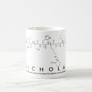 Caneca De Café Mug do nome peptídeo Nicholas