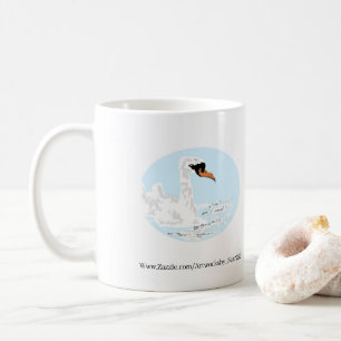 Caneca De Café Mug: Dois Swans Nadando