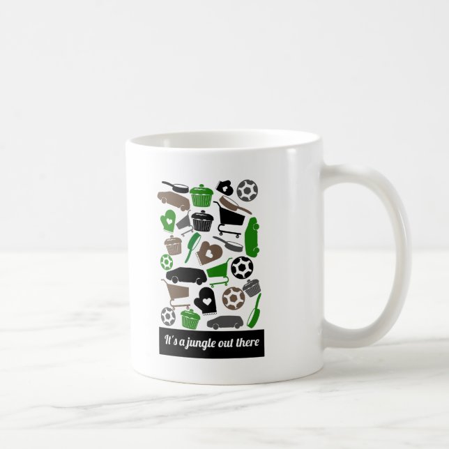 Caneca De Café Mug "É uma selva lá fora" (Direita)