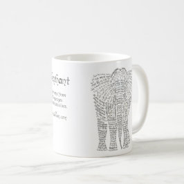 Caneca De Café Mug Elefante Asiático do Mundo
