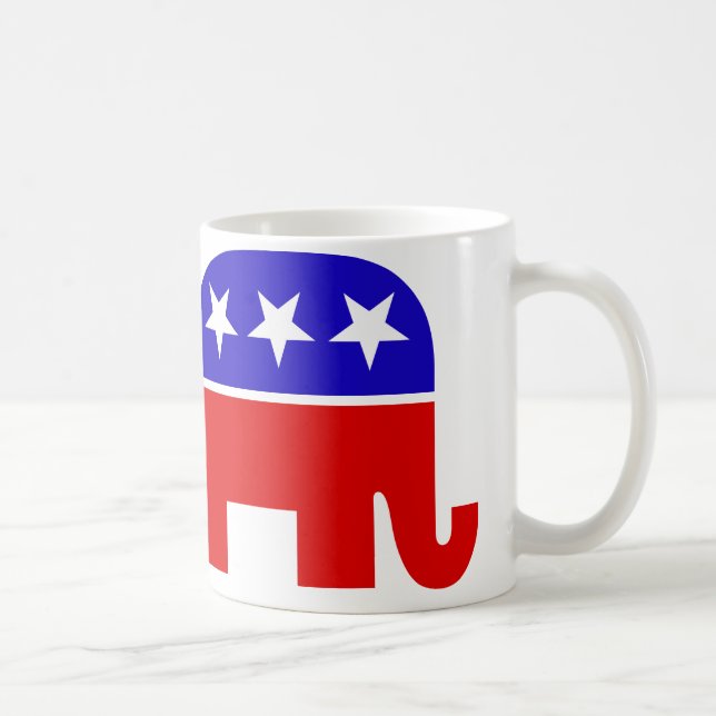Caneca De Café Mug Elefante Republicano (Direita)