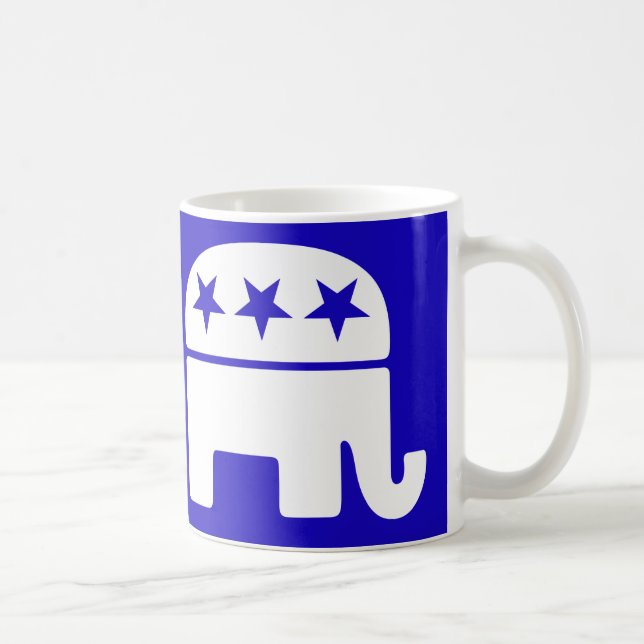 Caneca De Café Mug Elefante Republicano (Direita)
