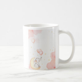Caneca De Café Mug Elefante Rosa