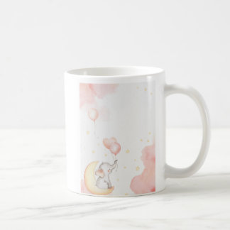 Caneca De Café Mug Elefante Rosa