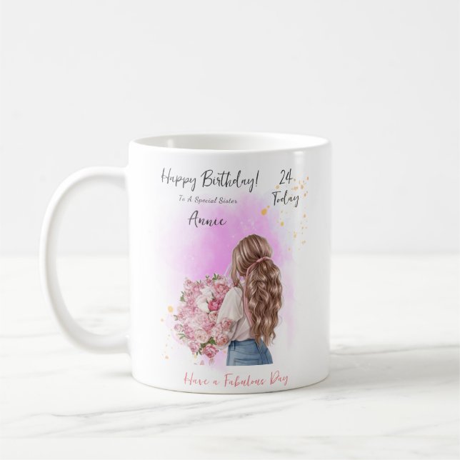 Caneca De Café Mug Elegante Personalizado para Ela (Esquerda)