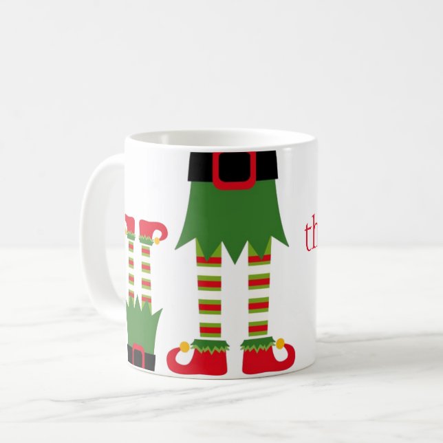 Caneca De Café Mug Elf Natal (Frente Esquerda)