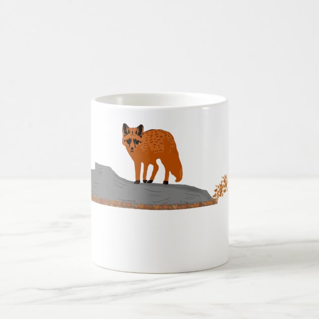 Caneca De Café 🦊Mug en Céramique Élégant Renard (Centro)