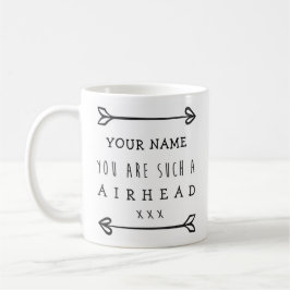 Caneca De Café Mug Engraçado Personalizado - Cabeça de Ar