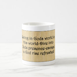Caneca De Café Mug 'Escapar para Deus'