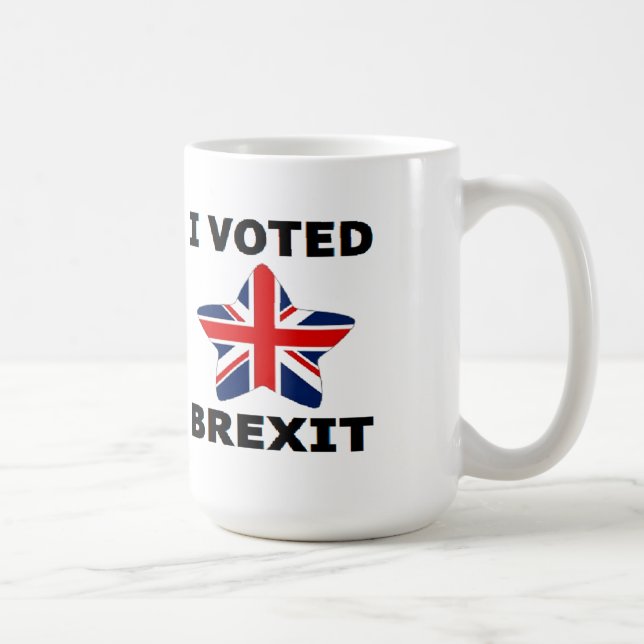 Caneca De Café Mug Eu Votei Brexit (Direita)