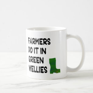 Caneca De Café Mug - Fazendeiros fazem isso em Green Wellies