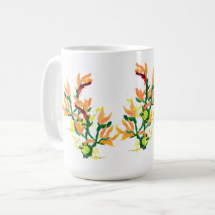 Caneca De Café Mug: Flor Asiático