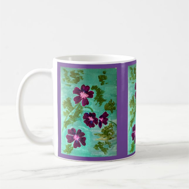 Caneca De Café Mug Floral (Esquerda)