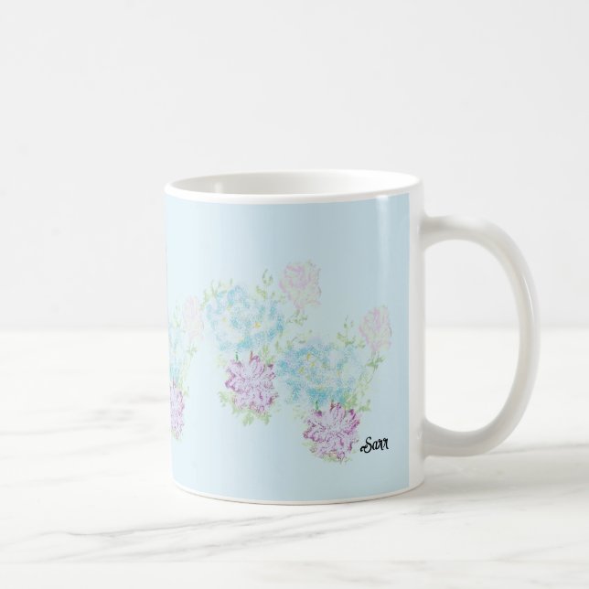Caneca De Café Mug: Flores Selvagens (Direita)