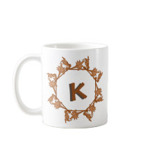 Mug - Folhas em Círculo com Inicial