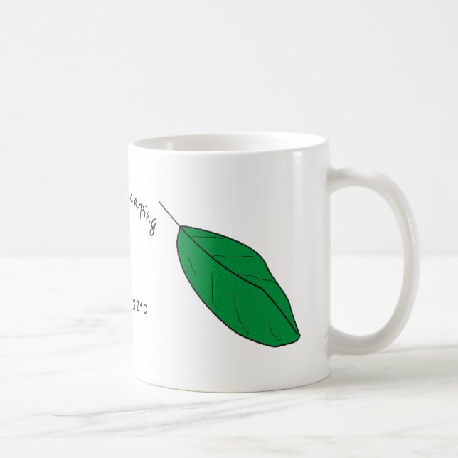 Caneca De Café Mug - Folhas Sazonais (Direita)
