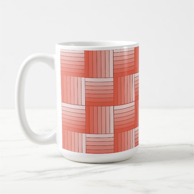 Caneca De Café Mug - Frente de Fita Sombreada Laranja (Esquerda)