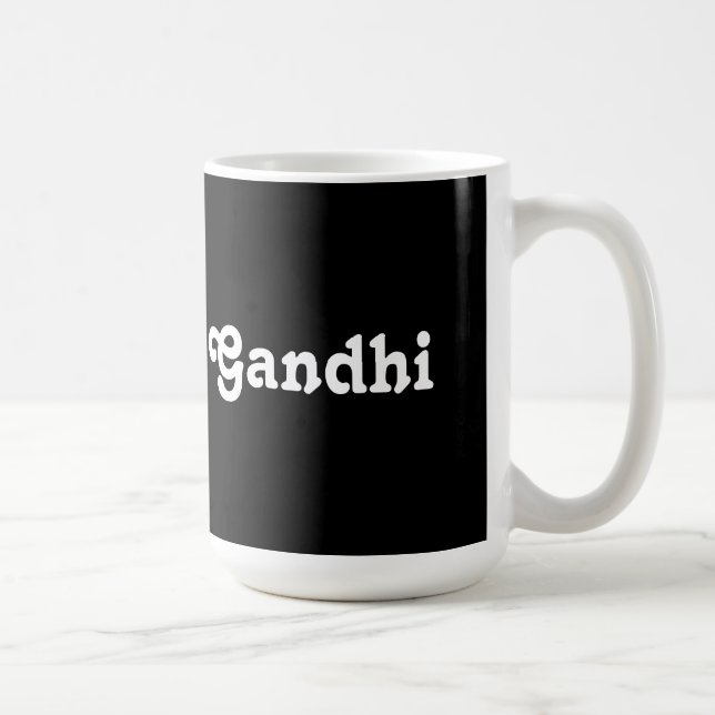Caneca De Café Mug Gandhi (Direita)