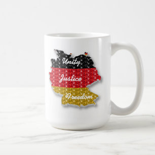Caneca De Café Mug German Flag Unity Justice Liberdade
