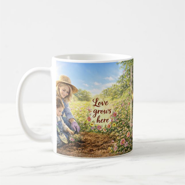 Caneca De Café Mug - Grandma Gardening Where Love Grows (Esquerda)