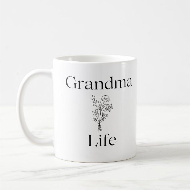 Caneca De Café Mug Grandma Life (Esquerda)