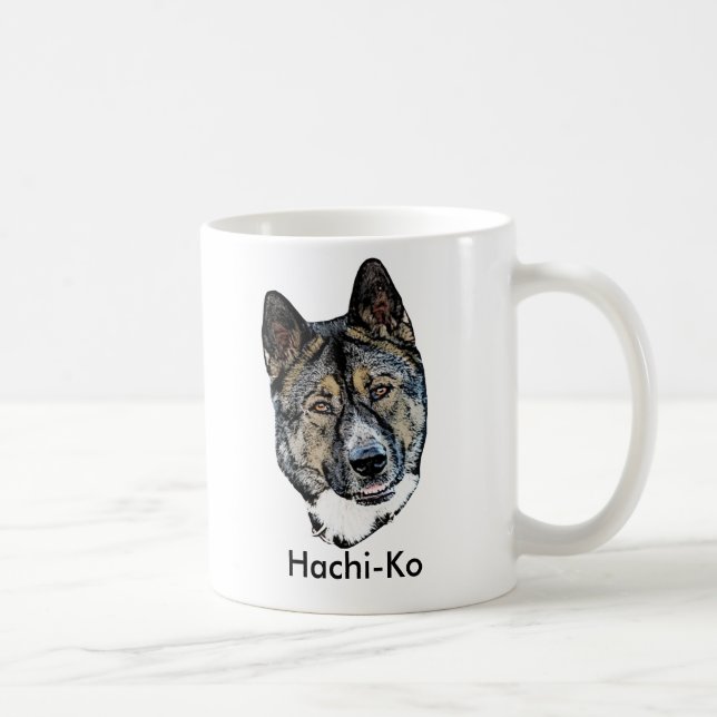 Caneca De Café Mug: Hachi-Ko (Direita)