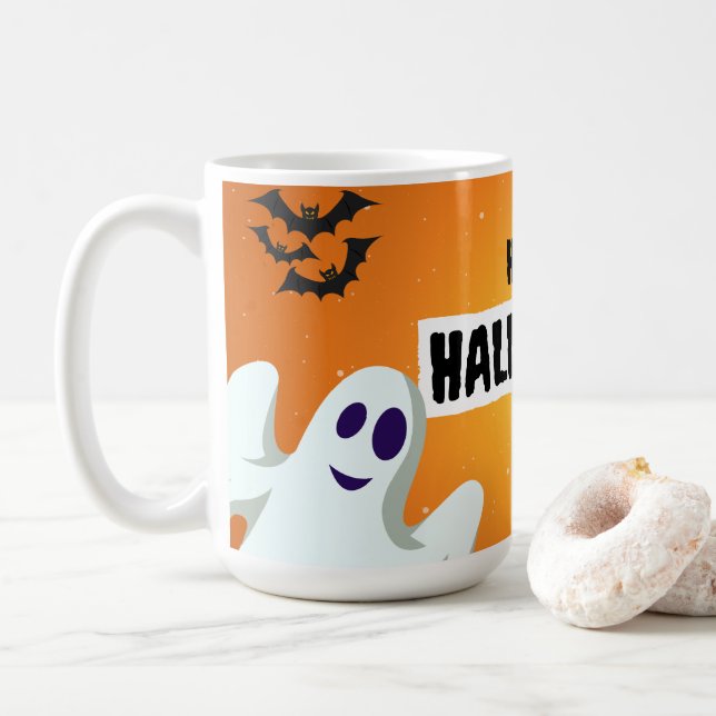 Caneca De Café Mug halloween (Com Donut)