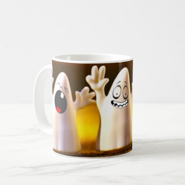 Caneca De Café Mug Halloween Ghosts (Frente Esquerda)
