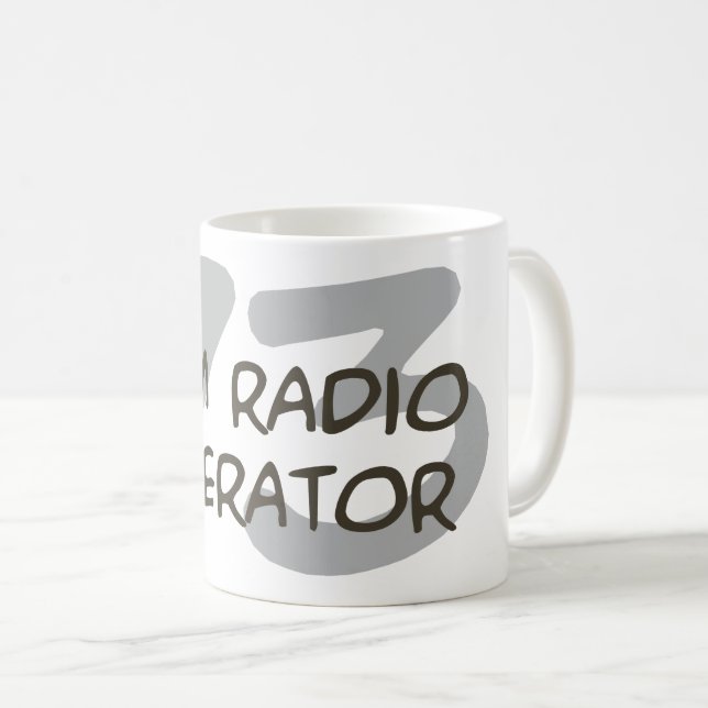 Caneca De Café Mug Ham Radio (Frente Esquerda)