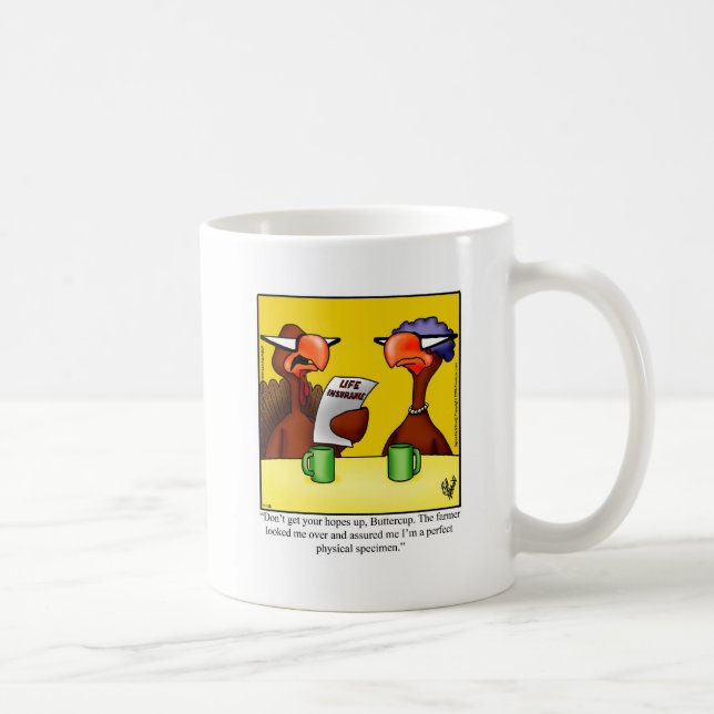 Caneca De Café Mug Humor de Café de Ação de Graças (Direita)