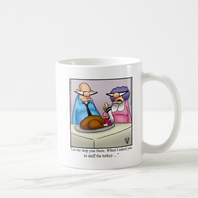 Caneca De Café Mug Humor de Café de Ação de Graças (Direita)