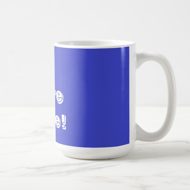 Caneca De Café Mug I Love Blue (Direita)