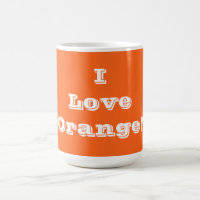 Mug I Love Orange