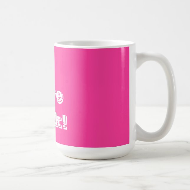 Caneca De Café Mug I Love Pink (Direita)