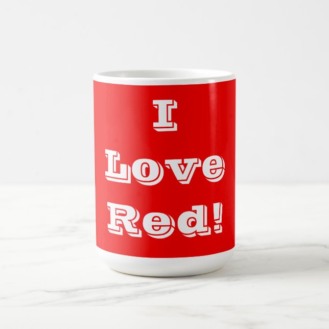 Caneca De Café Mug I Love Red (Centro)