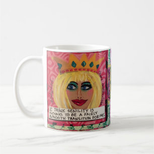CANECA DE CAFÉ MUG=I PENSAM QUE O SENILITY ESTÁ INDO SER