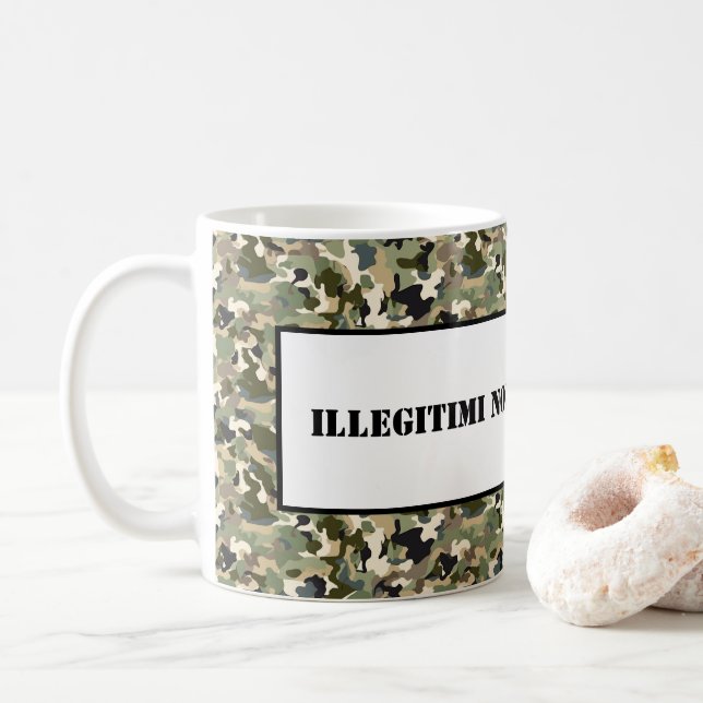 Caneca De Café Mug-Illegitimi Non Carborundum (Com Donut)