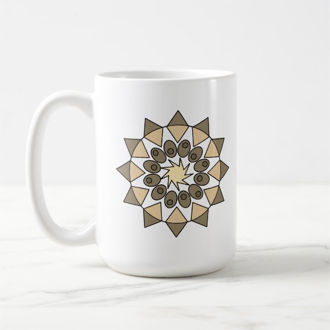 Caneca De Café Mug - Imagem de Mandala (Esquerda)