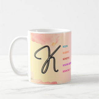 Caneca De Café Mug inicial "K" (11oz)