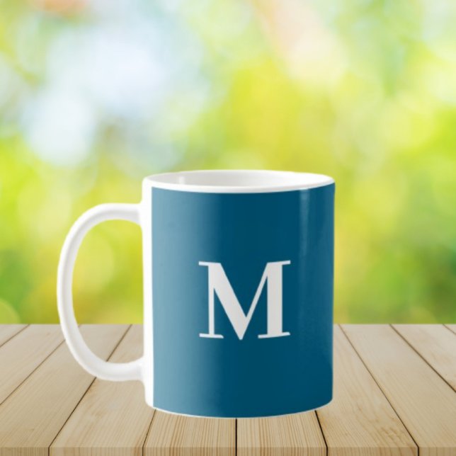 Caneca De Café mug initial letter Stylish  (Criador carregado)