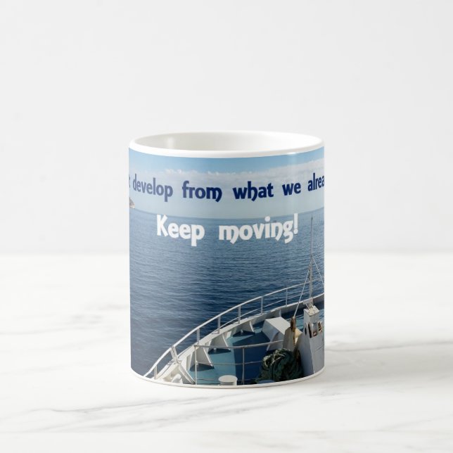 Caneca De Café Mug Inspiracional - Continue Movendo! (Centro)