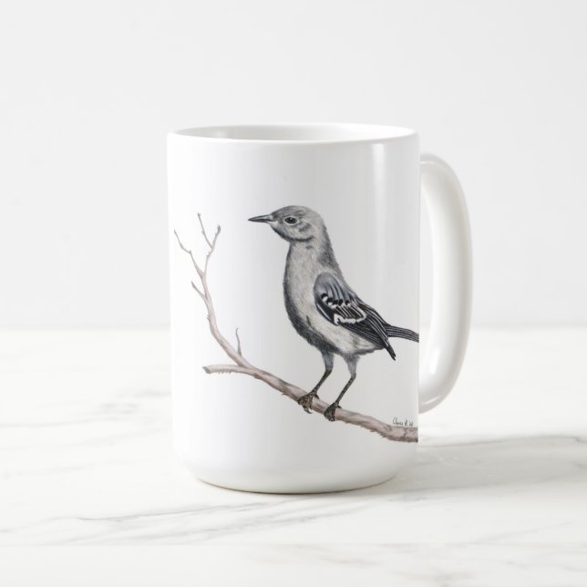 Caneca De Café Mug Inspiracional do Texas Mockingbird (Frente Esquerda)
