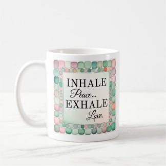 Caneca De Café Mug Inspiracional | Inalar a paz