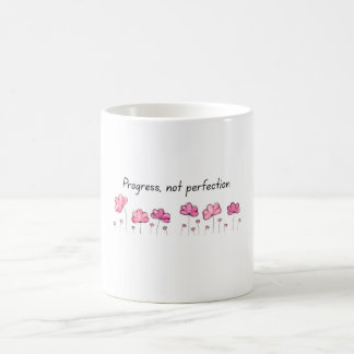 Caneca De Café Mug Inspiracional - Quota "Progresso Não Perfeição