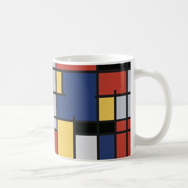 Caneca De Café Mug inspirado em Mondrian (Direita)