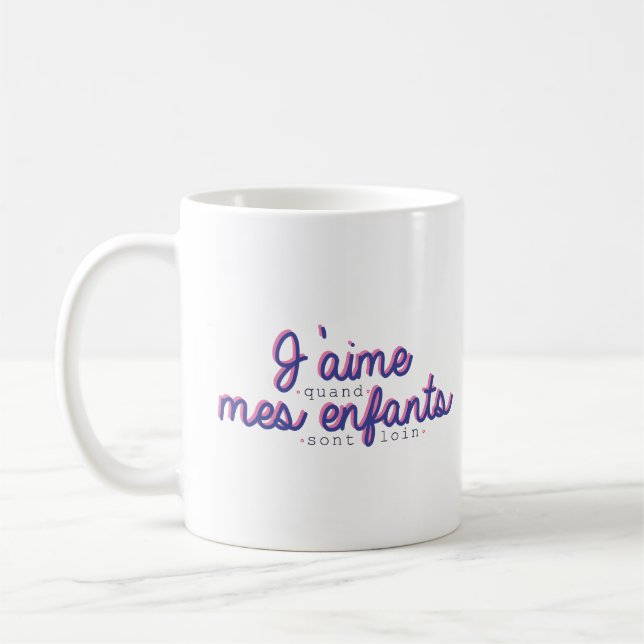 Caneca De Café Mug J'aime mes enfants (Esquerda)