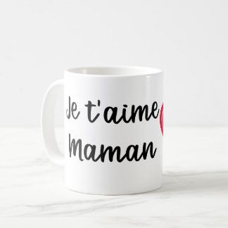 Caneca De Café Mug Je t'aime Maman