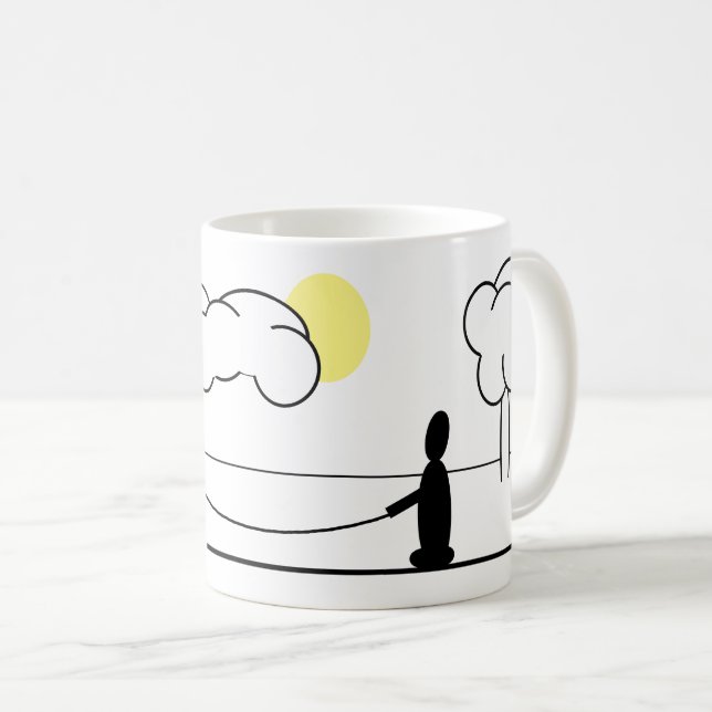 Caneca De Café Mug - Kite Voando (Frente Esquerda)