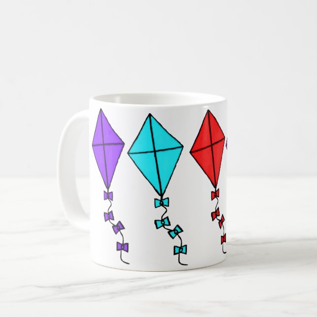 Caneca De Café Mug Kites (Frente Esquerda)